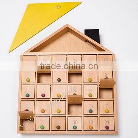 2016 Christmas advent calendar wooden box
