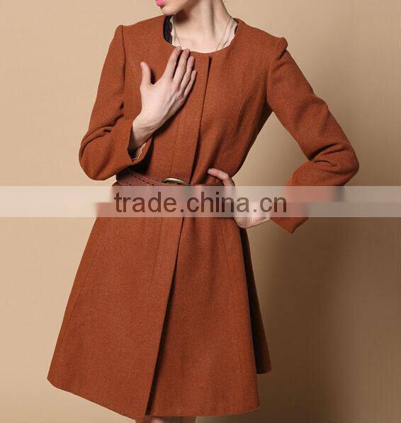 woven wool fabric for winter ladies cheap overcoat designs