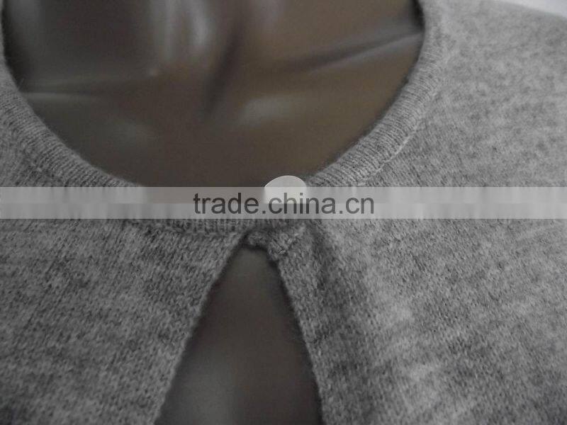 100% cashmere sweater woman (ladies') one button cardigan sweater