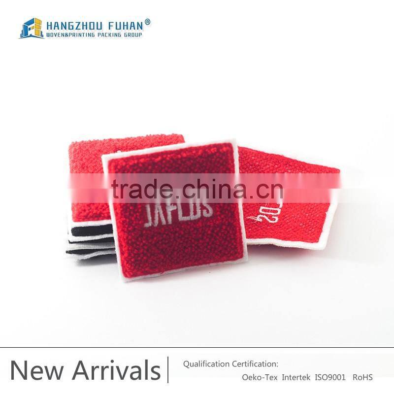 Professionally Custom Towel Embroidery Chenille Patches, Wholesale Towel Embroidery Badge