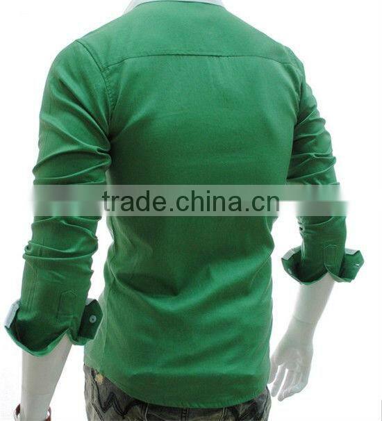 Fashion Candy Colors Luxury Collar Mens Fitted Formal Party Casual Dress Shirts