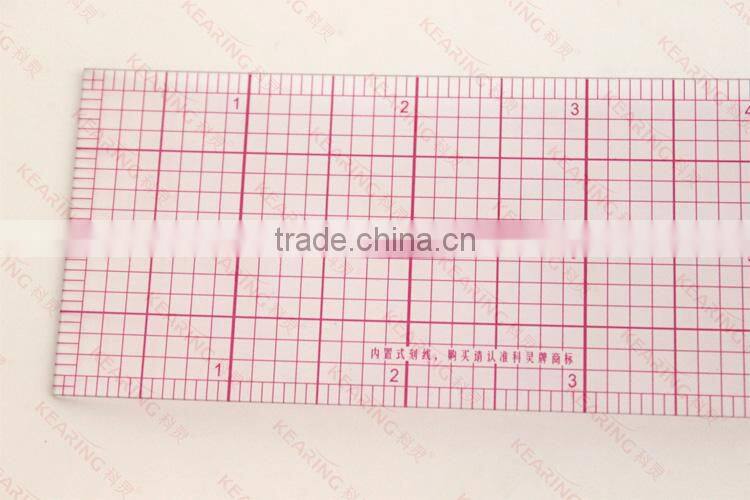 2"*24" straight flexible 1.2mm thickness inch plastic garment ruler for fashion design#8248