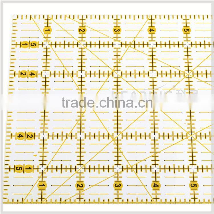 OEM Luxury quilting garment ruler, 24'' * 6'' acrylic Patchwork ruler for sewing quilting # KPR2406