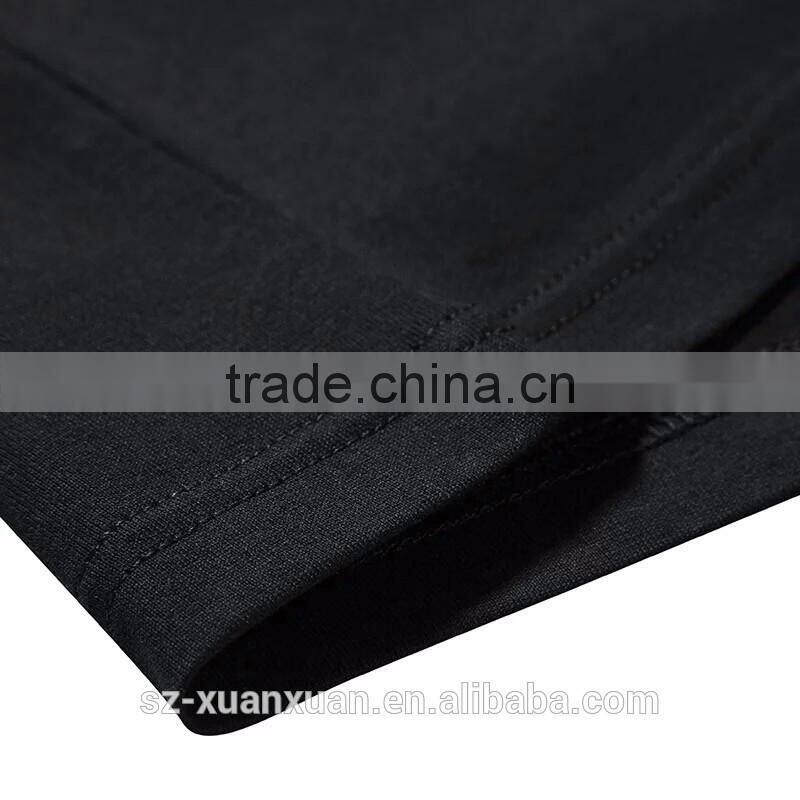 2016 Wholesale Summer black slim printing o-neck men t-shirt