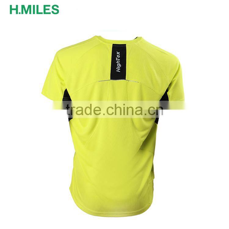 100% polyester Sports Wear Fitness Mens T-shirt