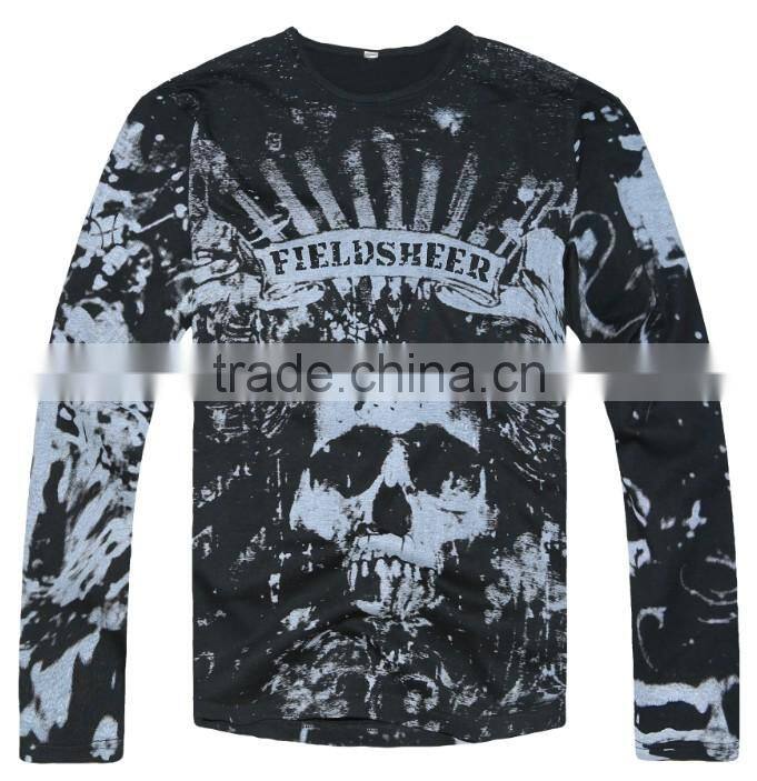 OEM unisex autumn cotton long slleve shirts custom logo