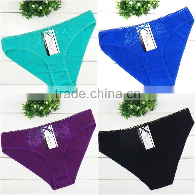 Plain Color ladies Briefs Cotton Material and Sex Underwear Product Type Sexy Lingerie