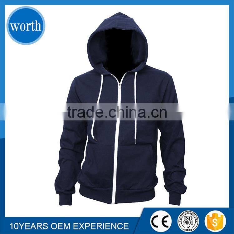 Blue zip hoodie for women