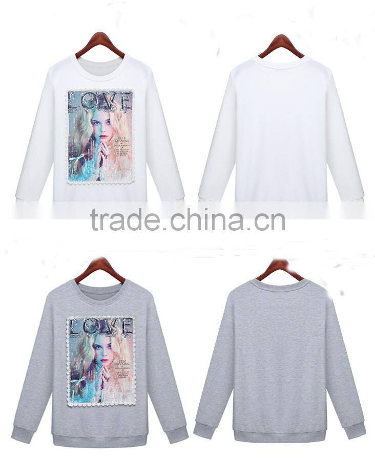Plus size women sweater brand OEM service spring antumn European simple fashion style