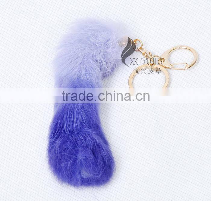 CX-R-39A Promotional Gift Fancy Rabbit Fur Key Ring