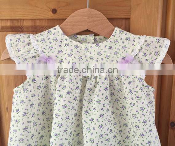Top design wholesale floral baby clothing manufacturers overseas of organic baby clothes set