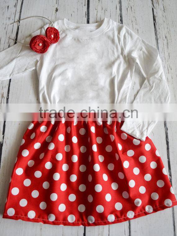 Christmas Girls Wholesale Baby Cotton Dress Knit Dresses Smocked Skirts