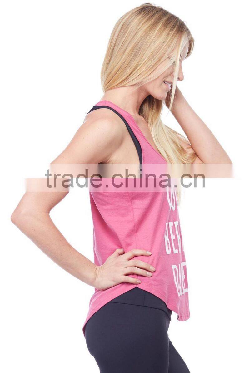 New collection slim fit customized latest fancy knitted tops girls