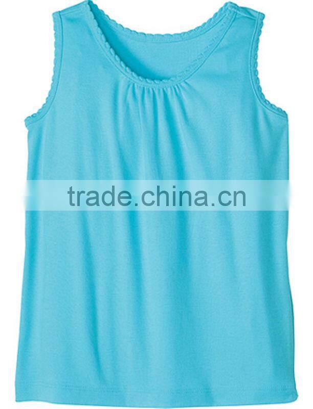 Plain girls pink tank tops