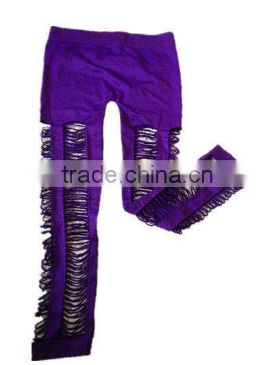 Women's trousers of hollow out