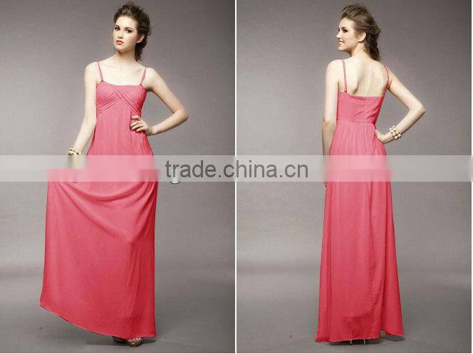 2013 Latest Spaghetti Strap Long Maxi Dress