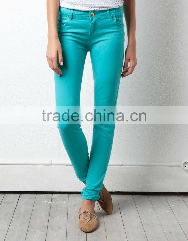 2014 Sweet candy color joker feet backing multicolor pants