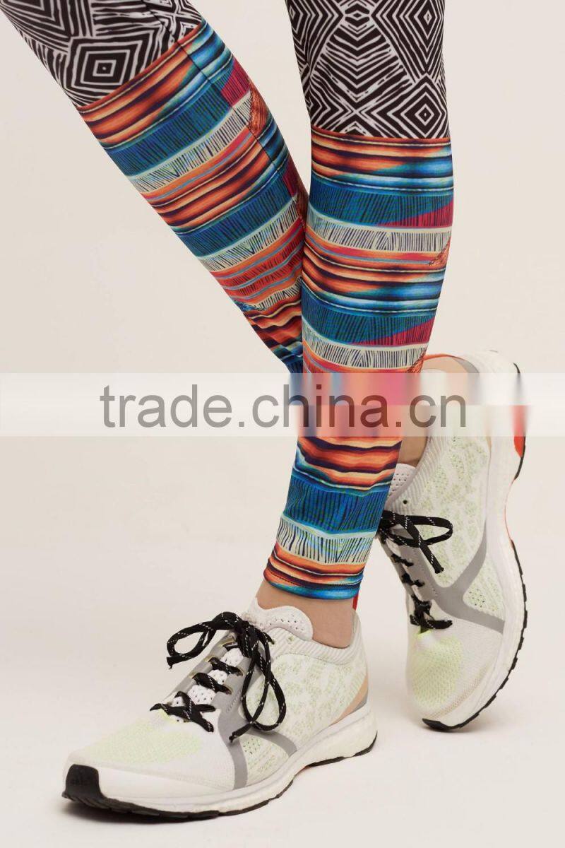 Custom fitness printed compression portola leggings women yoga pants