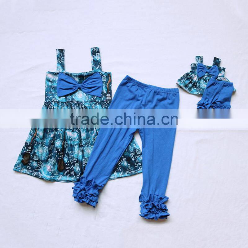 Beautiful girls clothes wear baby fashion magical pattern american girl doll clothes set