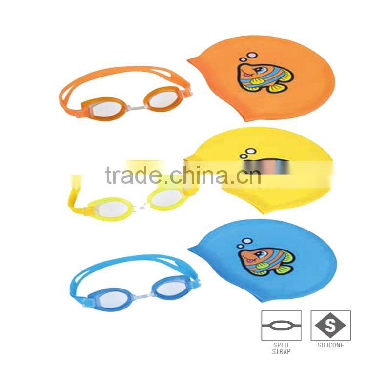 Bestway Cartoon Goggles Swimming Cap Suits