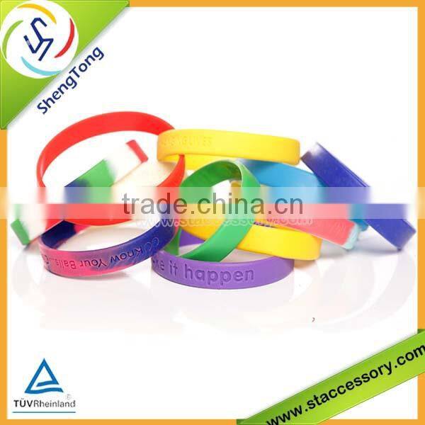 Popular wholesale fashion bracelet silicone rubber bracelet