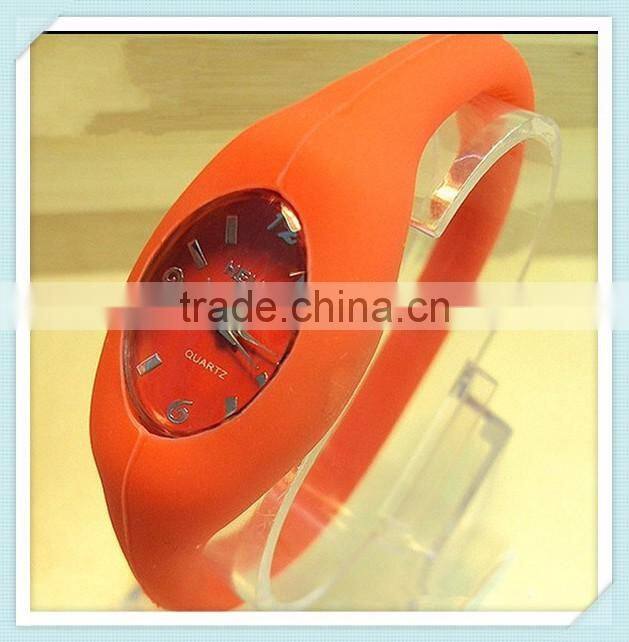 High quality hot sale waterproof quartz ion silicone watch+Negative ion sport watch