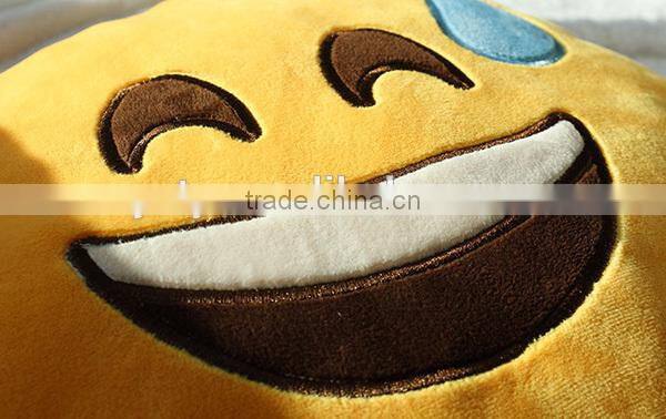 cheap cute custom whatsapp emoji pillow/cushion