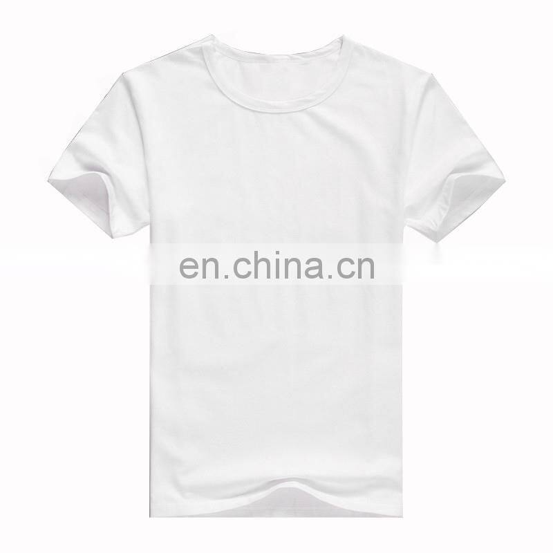 Custom Short Sleeve Blank White 100% Cotton T Shirt