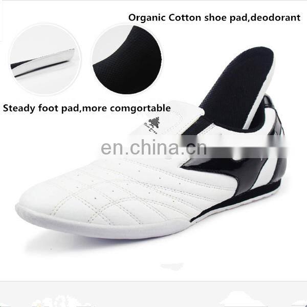 Martial arts white woosung tkd white shoes for men