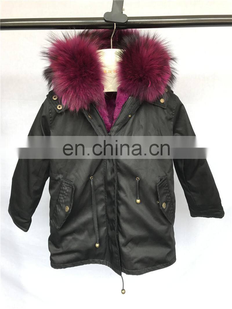 Newest Baby Products China Suppliers Child Genuine Rabbit Fur Kids Winter Clothes