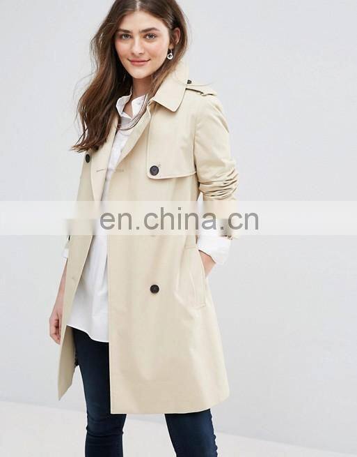 Wholesale lady overcoat dust jacket women long duster coat