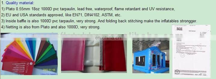 Caterpillar theme Small Inflatable Slide for kids