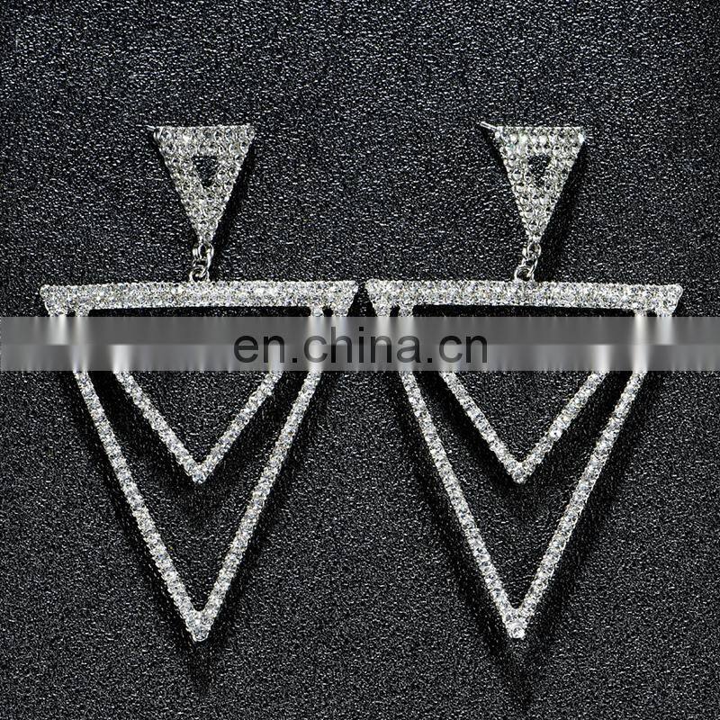 European Wedding luxury fashion jewelry crystal fashion drop earring