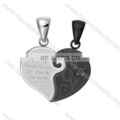 Wholesale heart pendant, heart shaped photo frame pendant,stainless steel jewelry