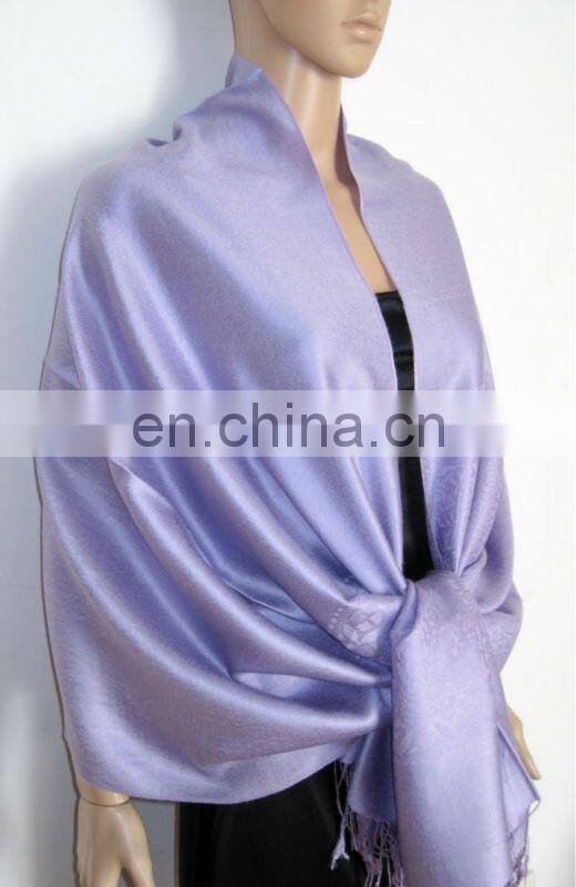 factory directly lady red silk pashmina (JDS-042_1401#)