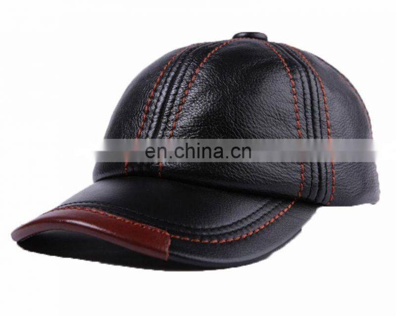 Man Cap Gorras Fishing Hat Outdoor Camping Hiking Baseball Genuine Leather cap