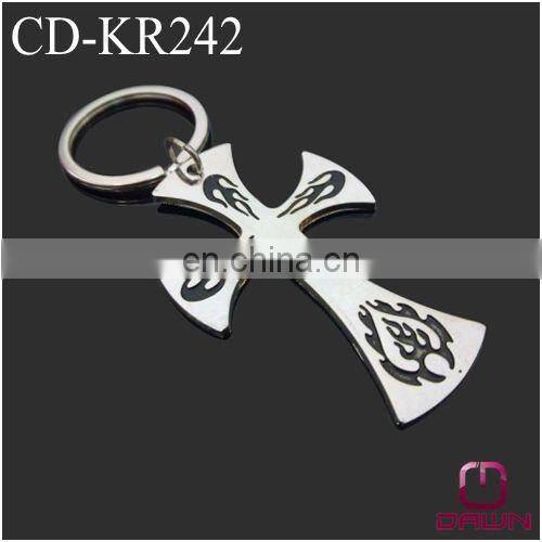 New Style Zinc Alloy Religious Cross Keychain CD-KR241