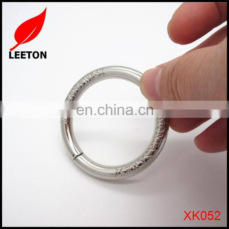 Factory supply custom 1.5 inch O ring bag buckle with logo