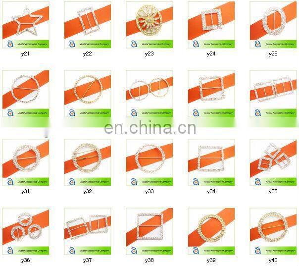 Wholesale rectangles rhinestone clasp buckle