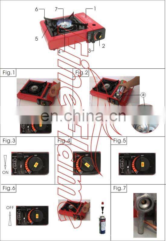 Canister stove _ BDZ-153 _ CE approved _ REACH _ RoHS