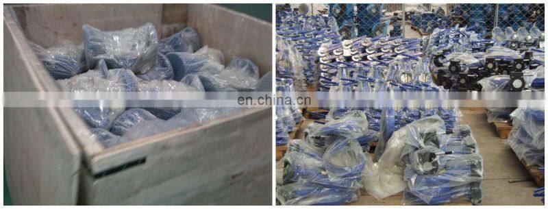 Cast iron valve butterfly with aluminium lever