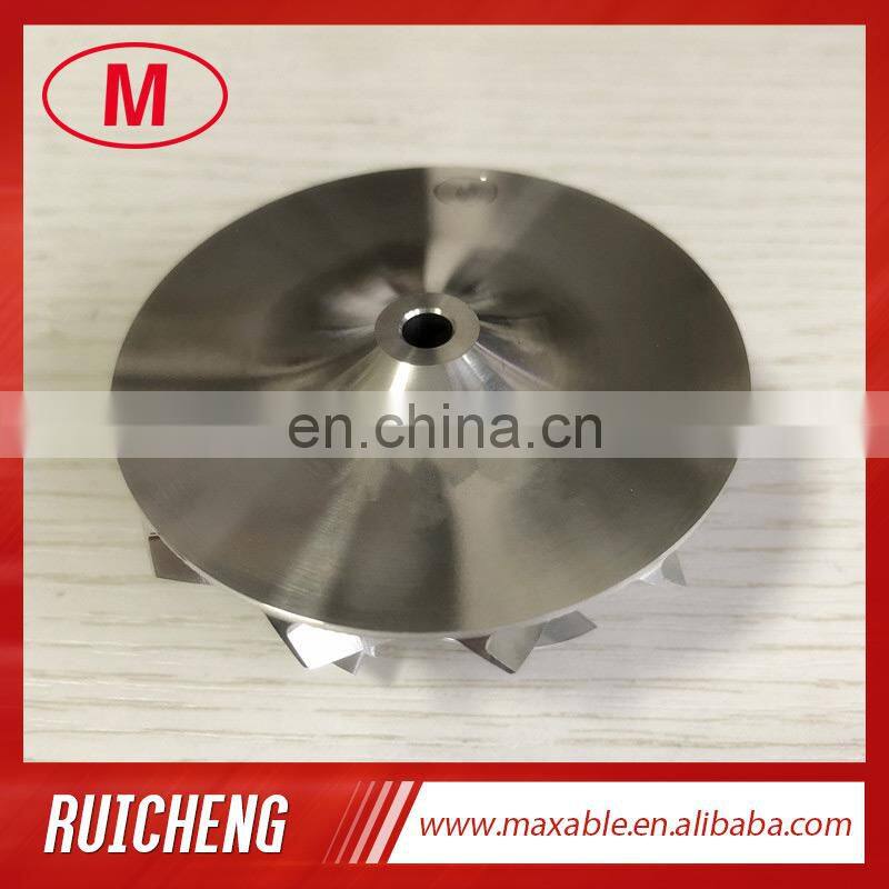 GT15-25 51.90/64.00mm 6+6 blades high performance turbo milling/aluminum 2618/billet compressor wheel