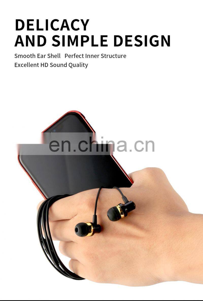 New Arrivals 2019 Amazon Free Sample Hand Free Small Wired Control Earphone
