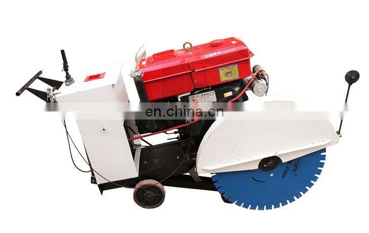 Diesel engine asphalt concrete road cutter cutting machine with water jet