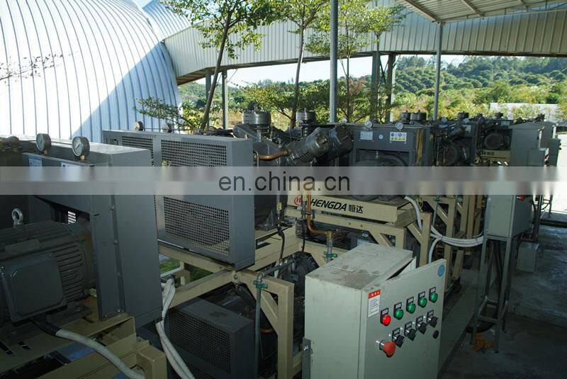 PET Blowing machine use HengDa 36WH-1.2/30 air compressor