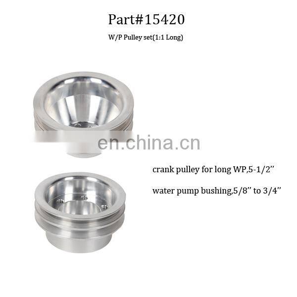CNC Machined Aluminum Billet SBC Water Pump Pulley