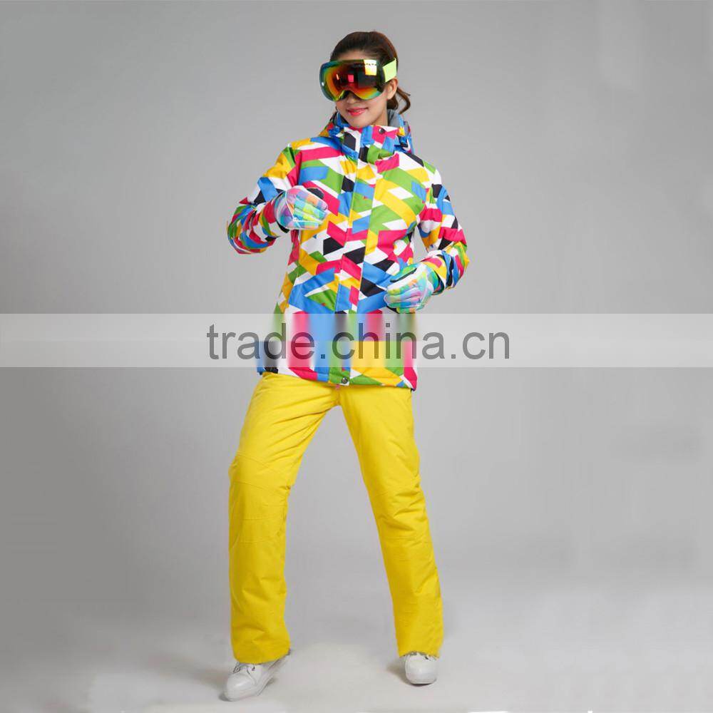 waterproof warm colorful new design jacket for female for lady
