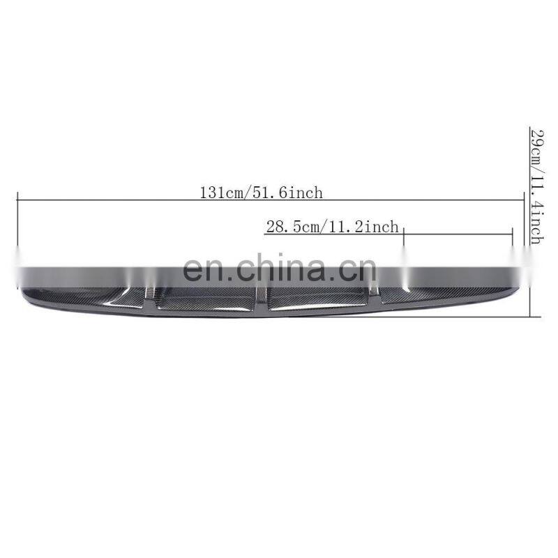 TMS Style Carbon Fiber W204 C63 Auto Rear Bumper Lip for M ercedes B enz 2012Up