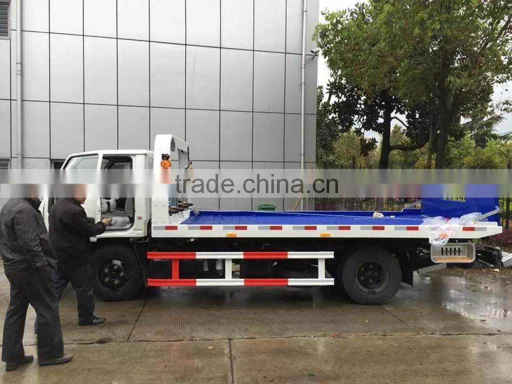 3ton small flatbed wrecker truck JMC