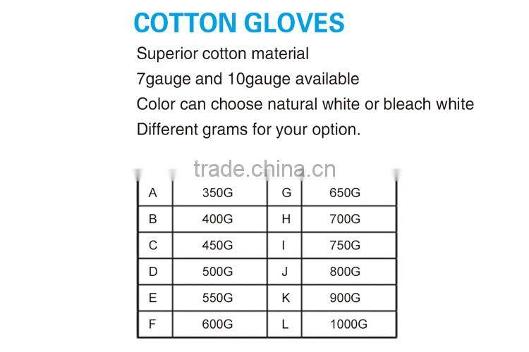 25cm colored cotton yarn for knitted driver working gloves LG069